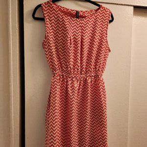Lightweight Chevron Dress with Pockets